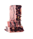 Handcrafted Rosehip Jasmine Soap bar with a smooth texture and soft pink hue, from uliviasheritage.com.