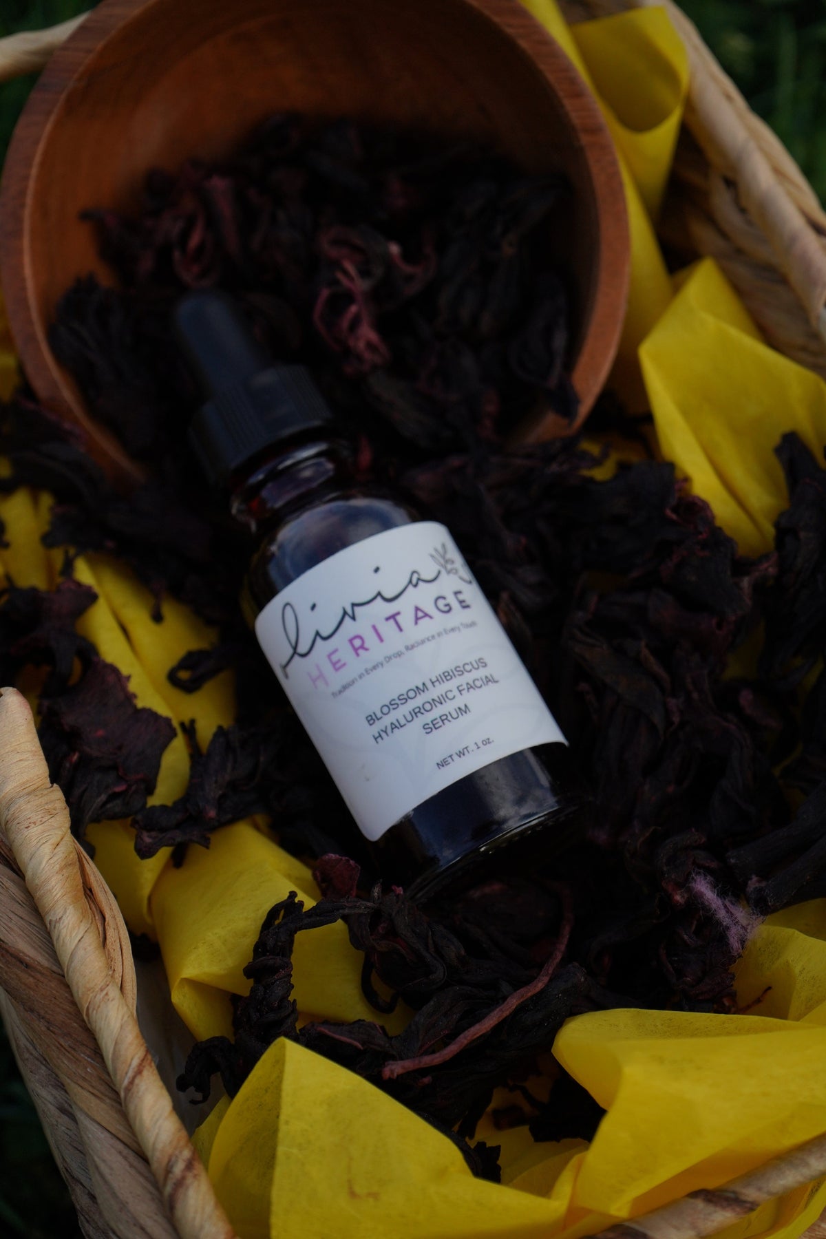 Blossom Hibiscus Hyaluronic Serum Face Care Olivia's Heritage 