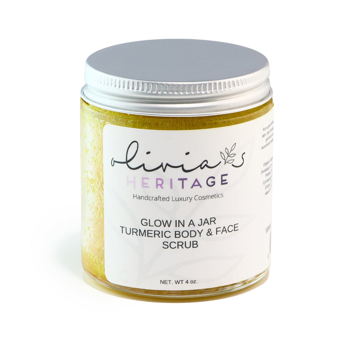 Turmeric Face & Body Scrub uliviasheritage.com 