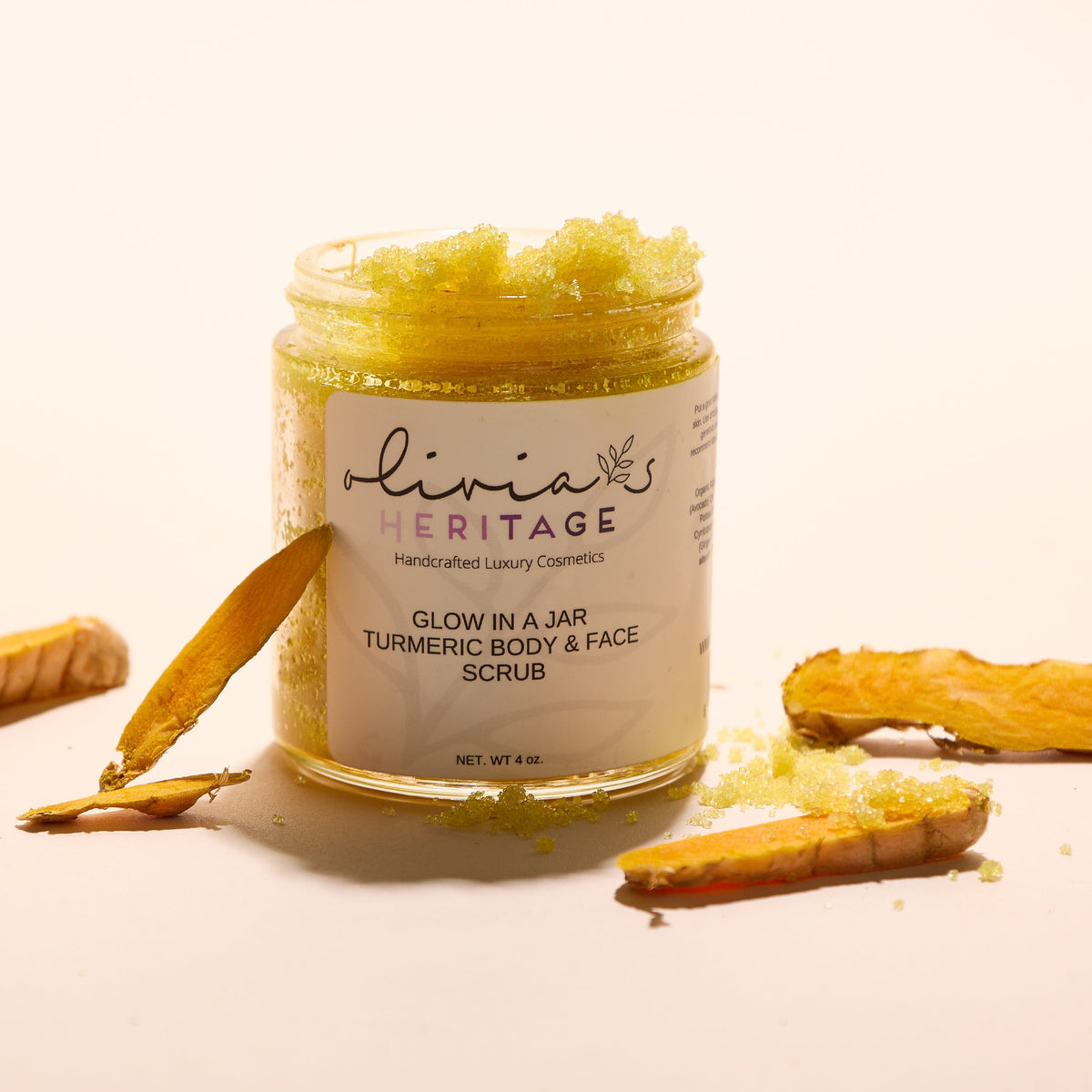 Turmeric Face & Body Scrub uliviasheritage.com 