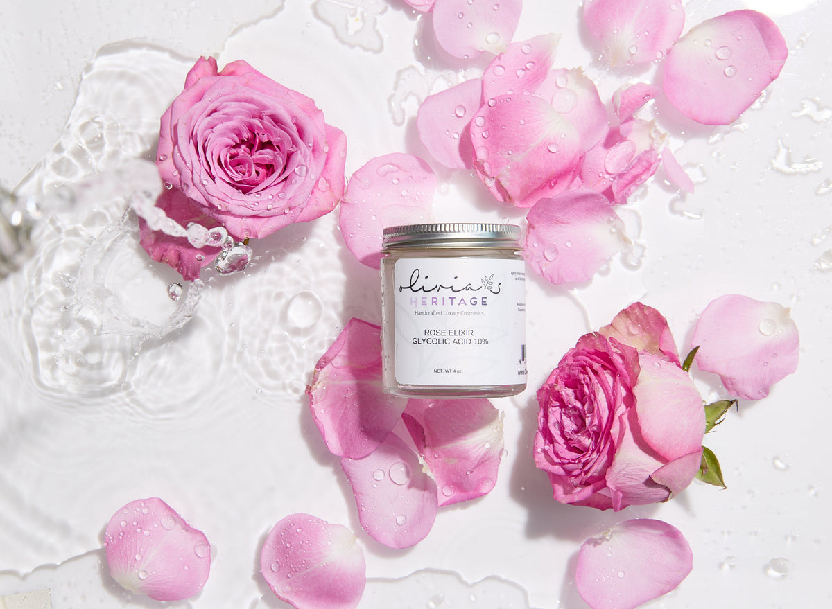 Rose Elixir 10% Glycolic uliviasheritage.com 